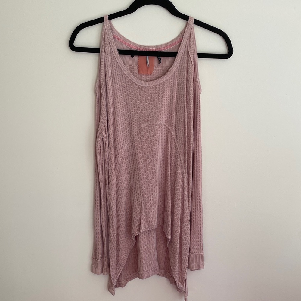 Buffalo David Bitton Light Pink/Blush Cold Shoulder Blouse Size XS